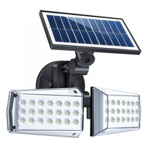 Lampe Solaire Jardin Double Spot Led
