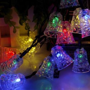 Guirlande Solaire 20 Cloche De Noel Multicolore