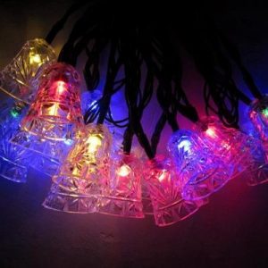 Guirlande Solaire 50 Cloche De Noel Multi-Colore