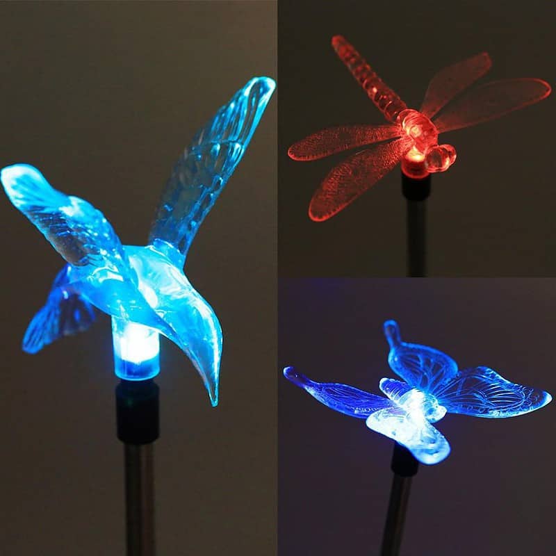 Animaux Solaire "Trio De Papillon,Libellule,Colibri" – Image 7