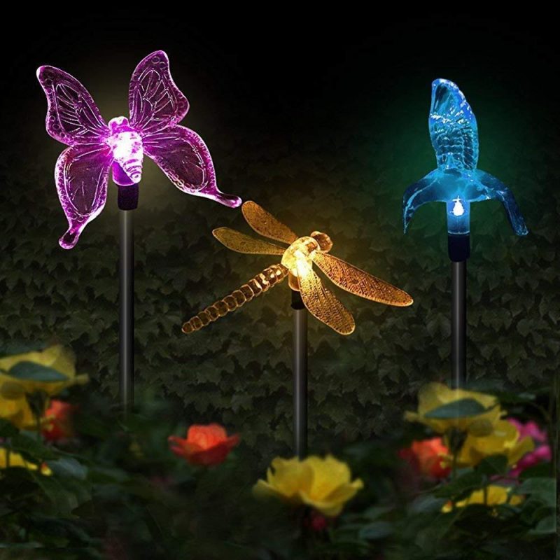 Animaux Solaire "Trio De Papillon,Libellule,Colibri" – Image 6