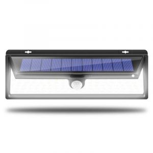Applique Murale Solaire 66 Led Noire