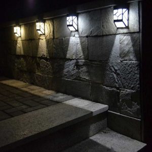 Applique Murale Solaire 2 Veilleuses Noire