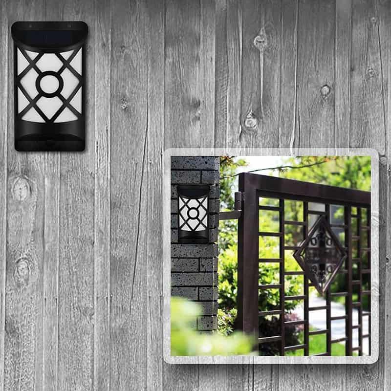 Applique Murale Solaire Double Lampe Enflammé – Image 5