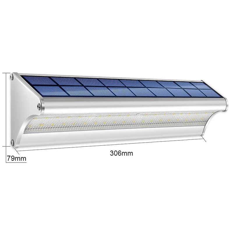 Applique Murale Solaire "Lampe 60 Led En Aluminium" – Image 4
