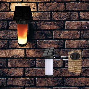 Applique Murale Solaire Veilleuse En Flamme
