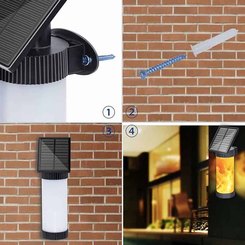 Applique Murale Solaire Veilleuse En Flamme – Image 6