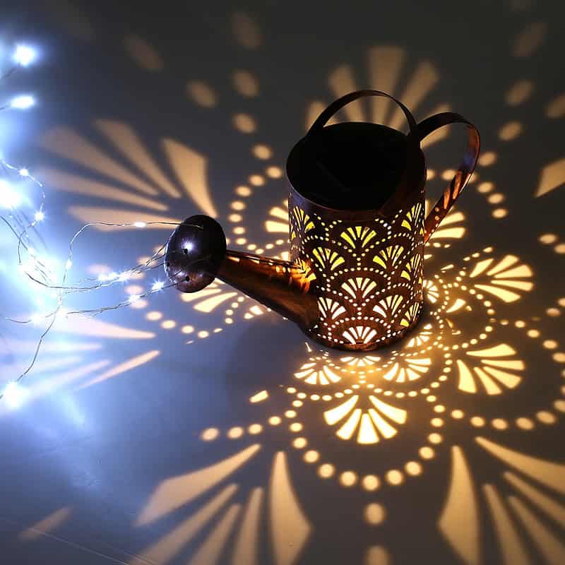 Arrosoir Lumineux Solaire Décoratif Motif Éventails – Image 7