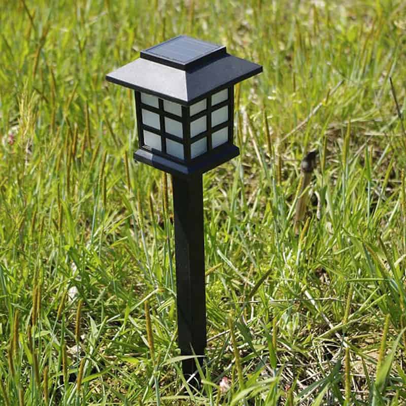 Balise Solaire Jardin Rétro Noire – Image 3