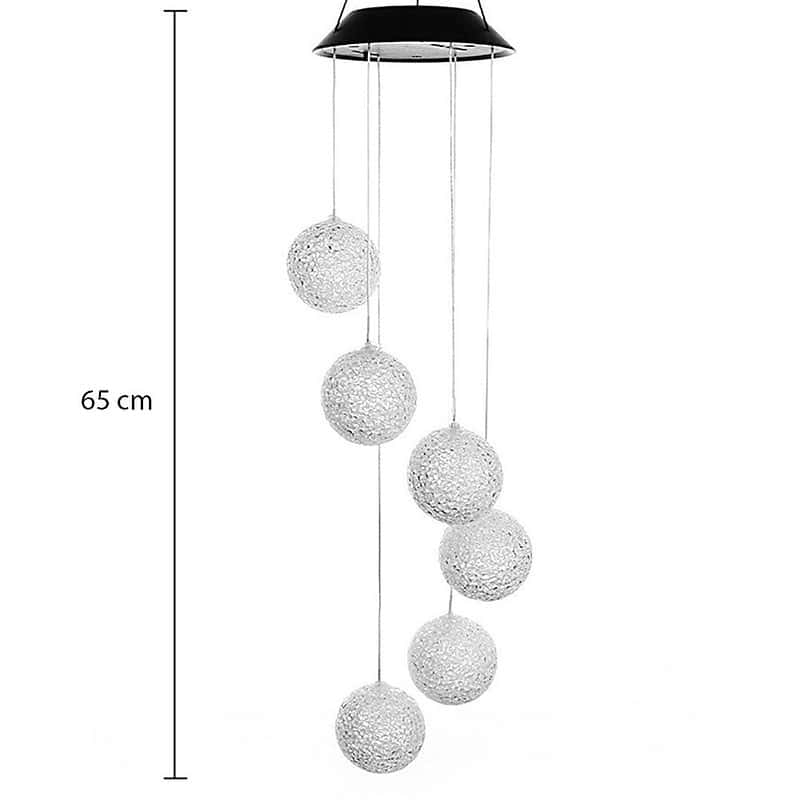 Carillon Solaire Extérieur Boule Changeante – Image 6