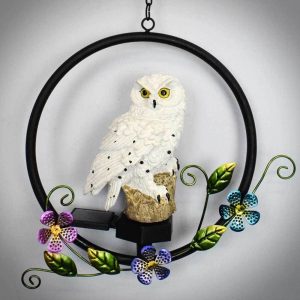 Animaux Solaire Chouette À Suspendre