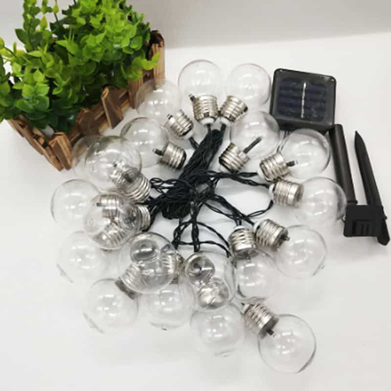 Guirlande Solaire Ampoule 30 Ampoules De Feston Claire – Image 6