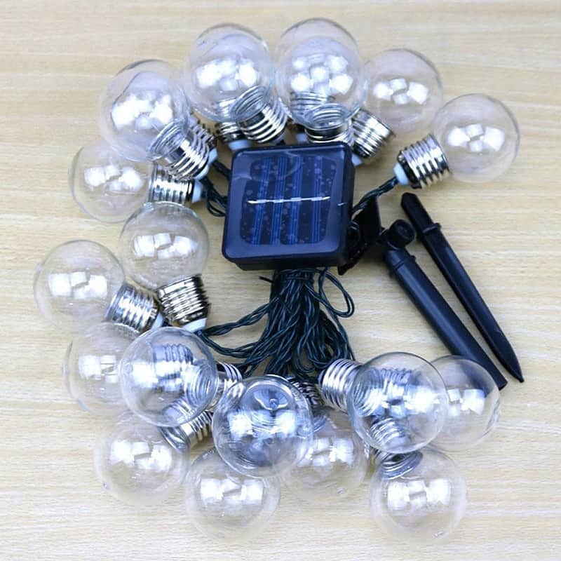 Guirlande Solaire Ampoule 30 Ampoules De Feston Claire – Image 2