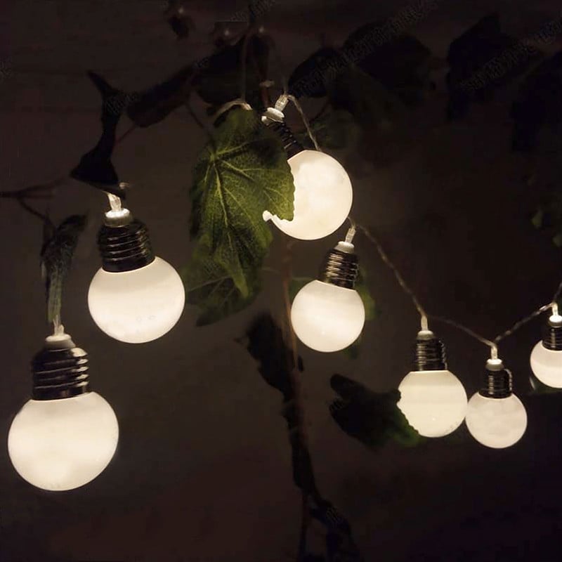 Guirlande Solaire Ampoule 10 Ampoules De Feston Blanche – Image 6