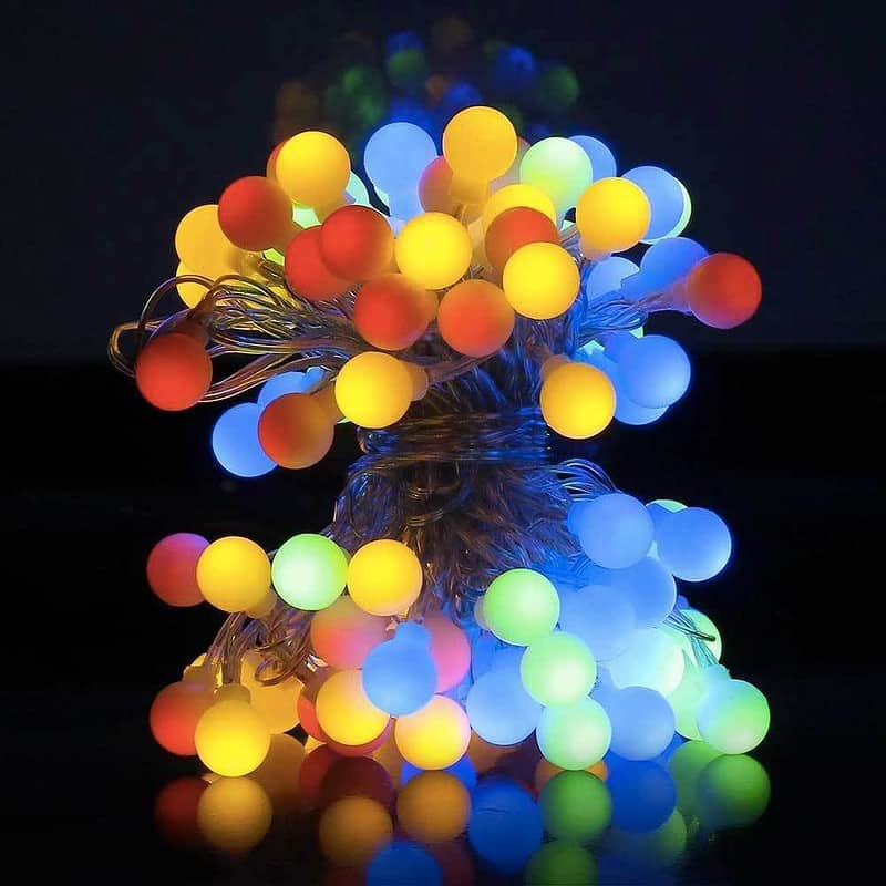Guirlande Solaire 60 Mini Boule Multicolore – Image 2
