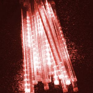 Guirlande Solaire 10 Tube Led Rouge