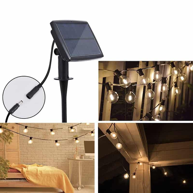Guirlande Solaire "10 Ampoule Led G40" – Image 3