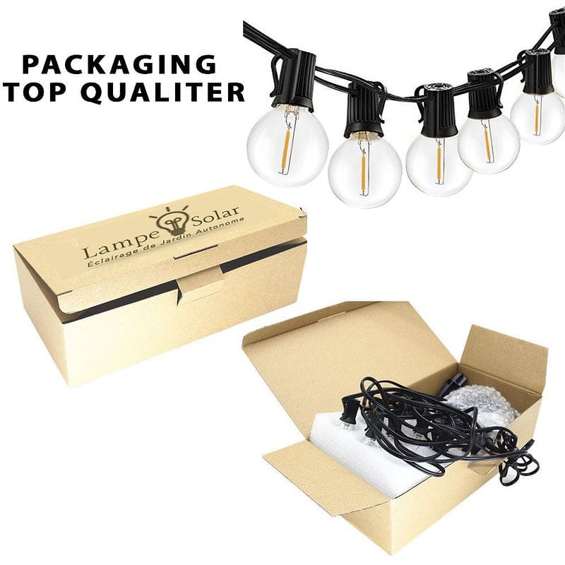 Guirlande Solaire 25 Ampoules Led G40 – Image 6