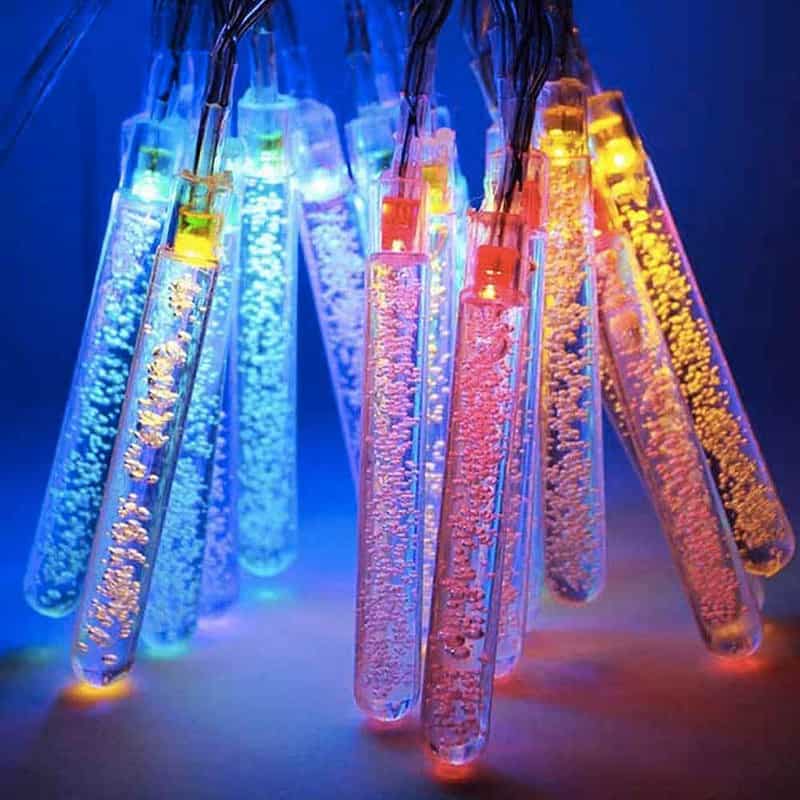 Guirlande Solaire "Tube Led À Bulle Multicolore" – Image 2