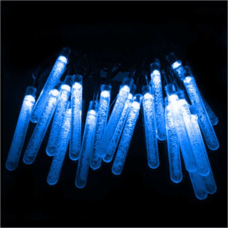Guirlande Solaire "Tube Led À Bulle Bleu" – Image 2