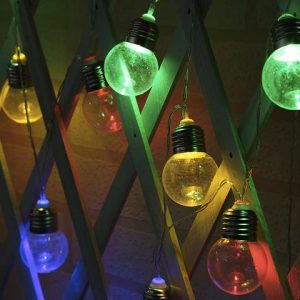 Guirlande Solaire Ampoules Claire Led (10/20/30)