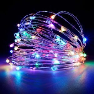 Guirlande Solaire "Fil De Cuivre 100 Led"