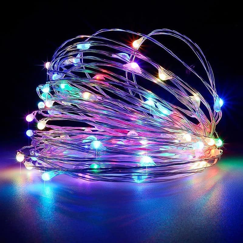 Guirlande Solaire "Fil De Cuivre 50 Led" – Image 2