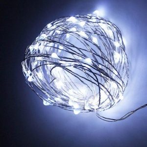 Guirlande Solaire "Fil De Cuivre 50 Led"