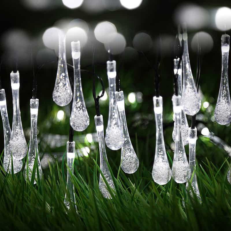 Guirlande Solaire "Goute D'Eau À Bulle Blanche" – Image 4