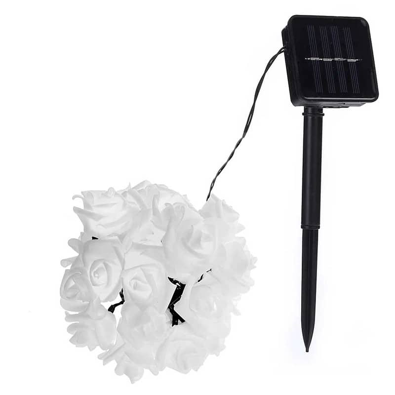 Guirlande Solaire Lumineuse 20 Rose Blanche – Image 7
