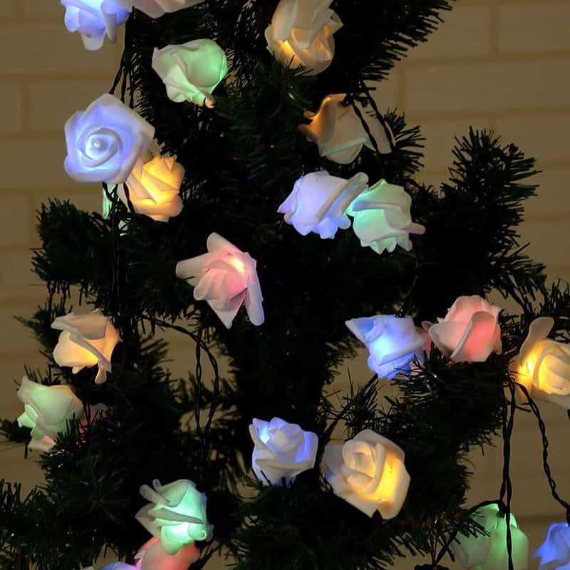 Guirlande Solaire Lumineuse 20 Rose Blanche – Image 6