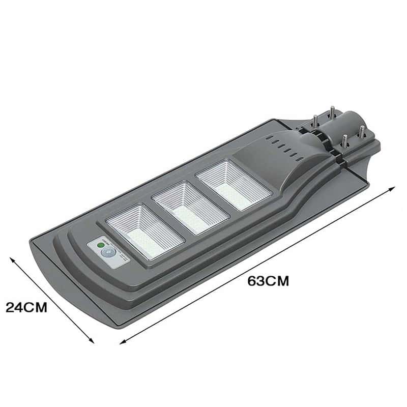 Lampadaire Solaire Triple Bloc Led Gris 20/40/60 Watt – Image 3