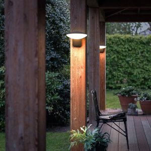 Lampe Solaire Design Applique Murale En Alu