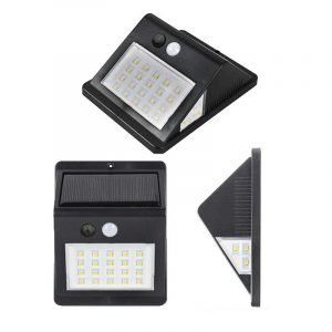Applique Murale Solaire 46 Led Noire