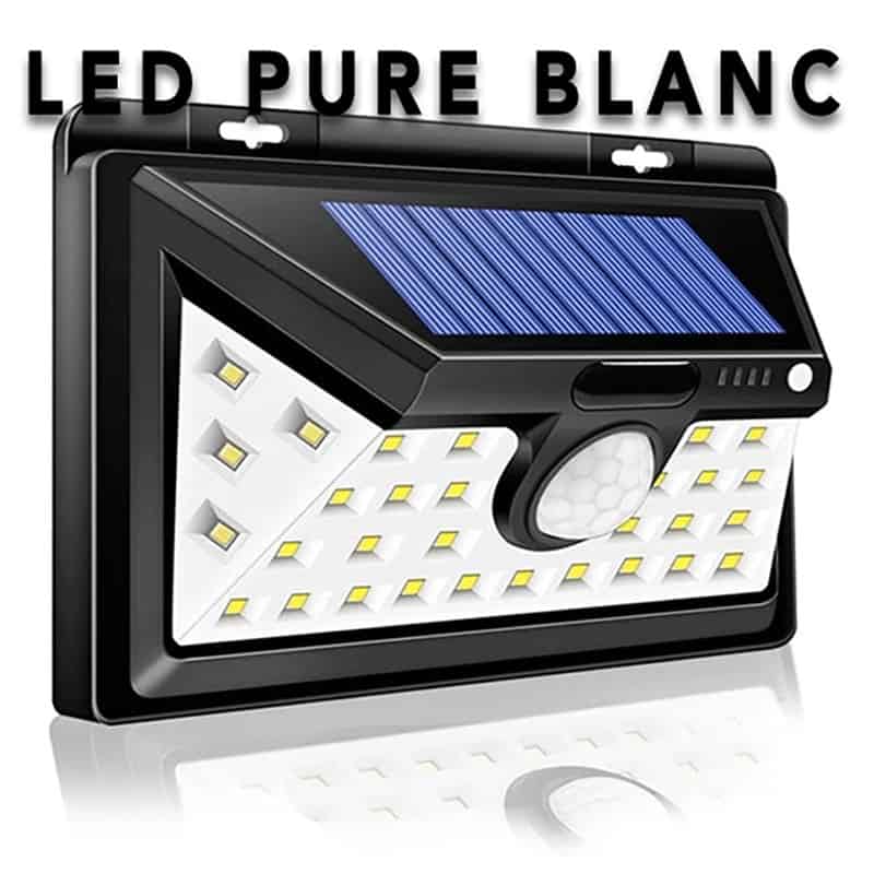 Applique Murale Solaire Extérieure Noire