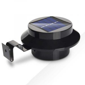 Lampe Solaire Jardin "Ronde (Noire/Blanc)"