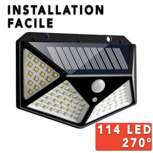 Applique Murale Solaire 114 Led