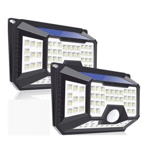 Applique Murale Solaire 66 Led Détection De Mouvement