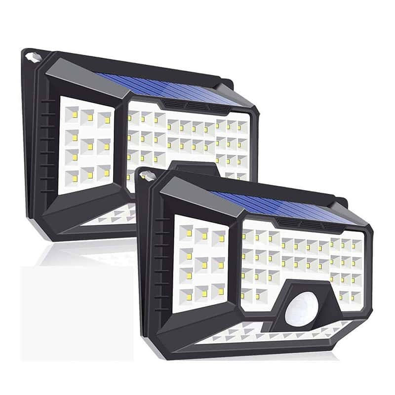 Applique Murale Solaire 66 Led Détection De Mouvement