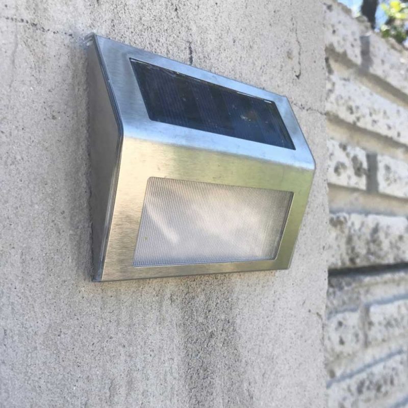 Applique Murale Solaire Lampe Acier Inox
