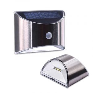 Applique Murale Solaire Détecteur Led En Inox