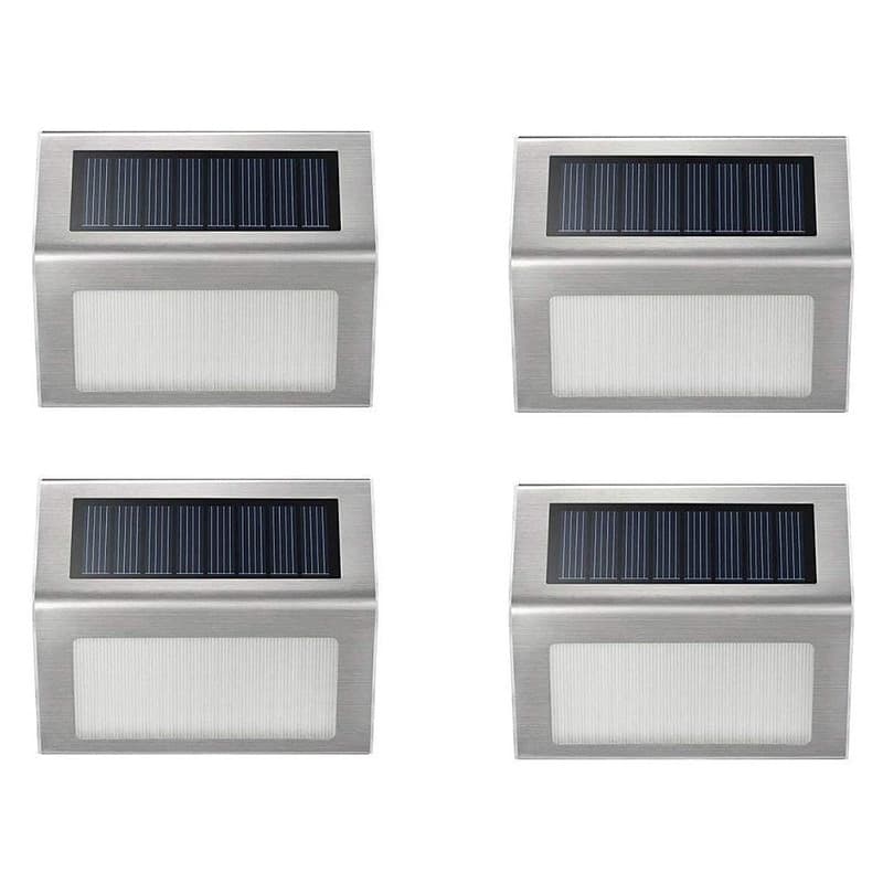 Applique Murale Solaire Lampe Acier Inox – Image 4