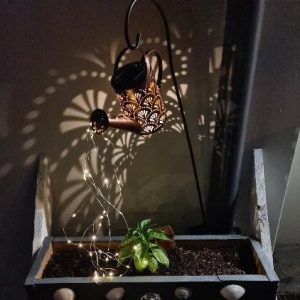 Arrosoir Lumineux Solaire Décoratif Motif Éventails