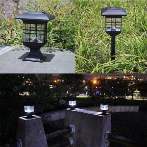 Lampe Solaire Jardin "Piquet Ou Pilier" (2En1)