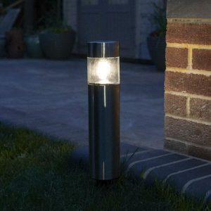 Balise Solaire Extérieure "Piquet Argenté Inox"