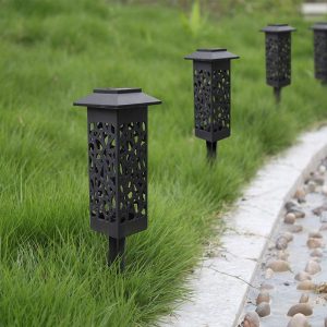 Balise Solaire Extérieure "Chapeau Lumineux Noire"