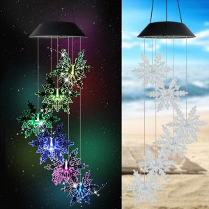 Carillon Solaire "Flocons De Neige"