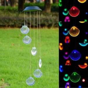 Carillon Solaire "Coquillage Multicolore"