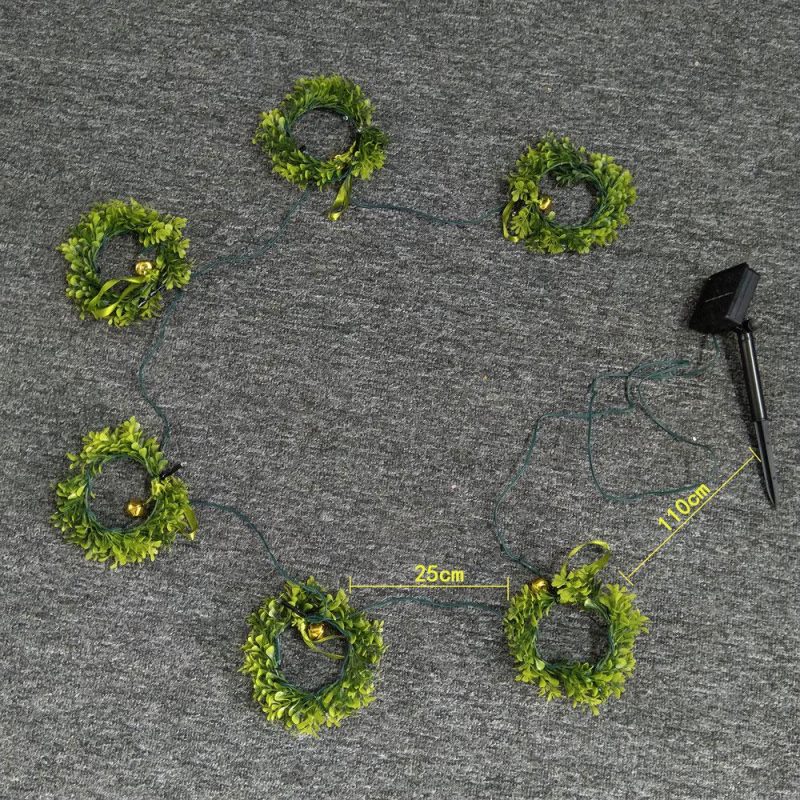 Guirlande Solaire Couronne De Noel – Image 3