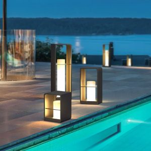 Lampe Solaire Design Cylindrique Luxe Extérieur Led